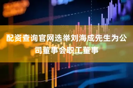 配资查询官网选举刘海成先生为公司董事会职工董事